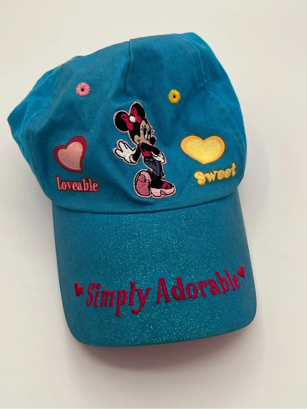 Vintage Disney Minnie Mouse Simply Adorable Girls Adjustable Baseball Hat